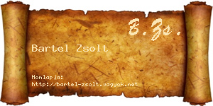 Bartel Zsolt névjegykártya